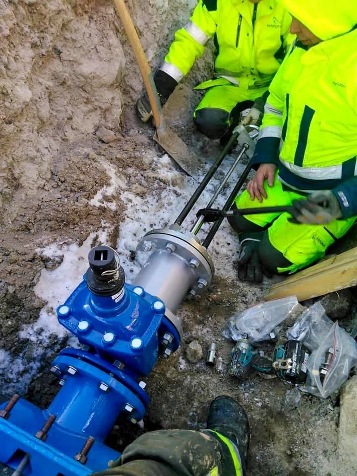 VA-material för anborrning under tryck