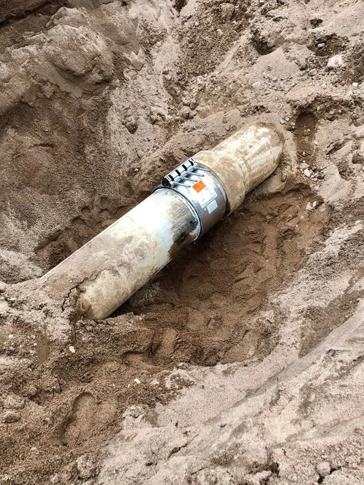 Vattenläcka lagad med Repaflex