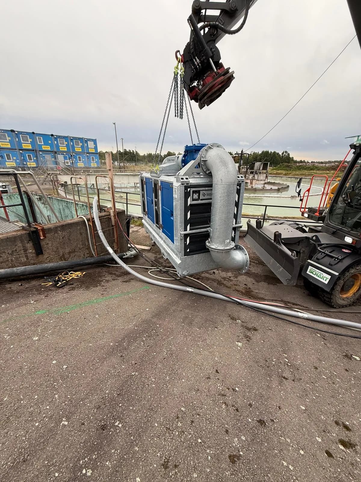 Bäckhammars bruk – ventiler i DN1000 och förbipumpning från IBECO Rental — bild 2